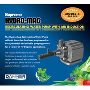 DANNER 500 GPH Hydro Pump. Foam Pre-Filter. 10' power cord. Venturi Included 40125